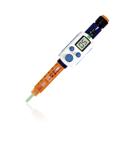 CLIPSULIN attached to insulin pen